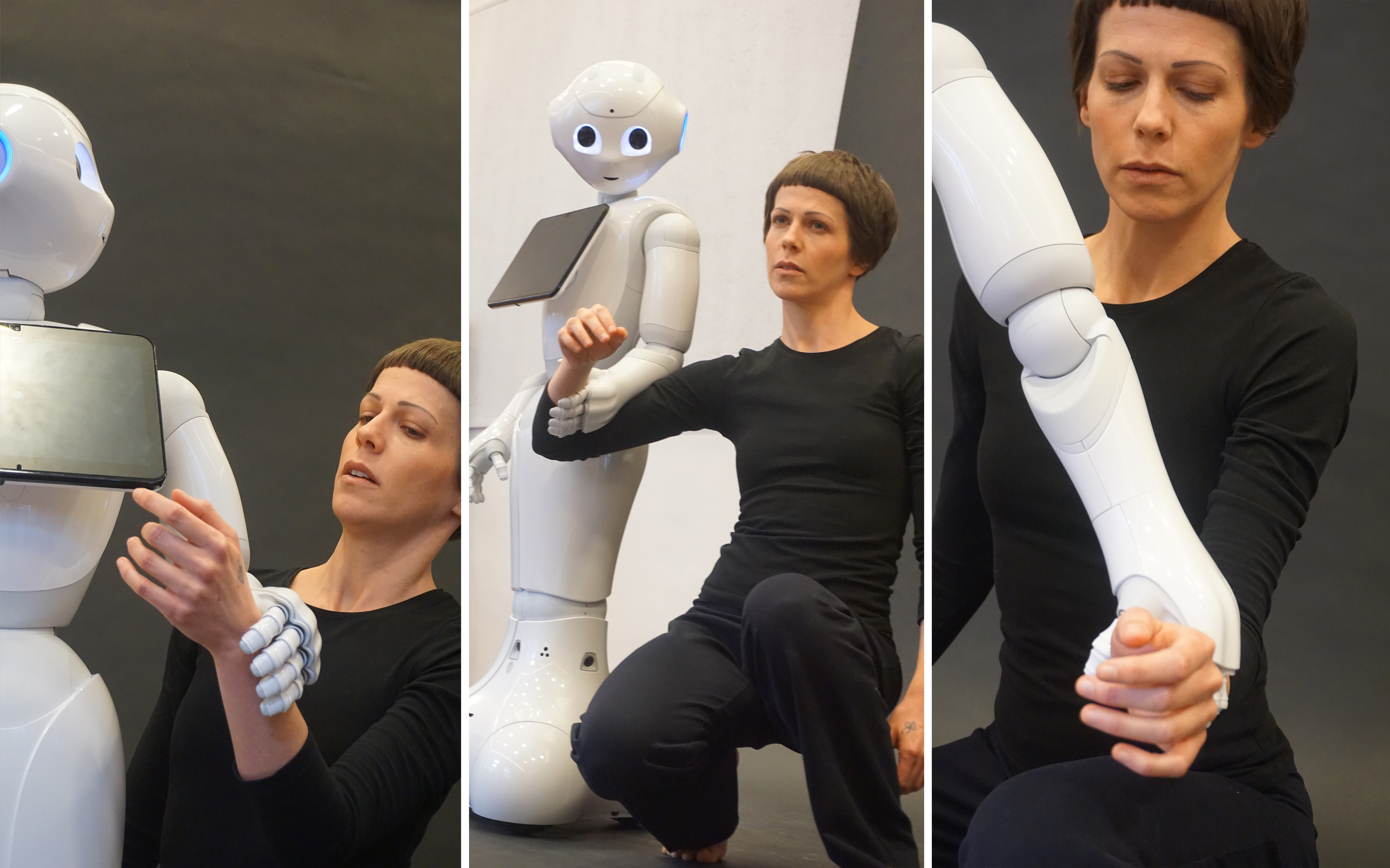 Doppelganger – rehearsing a Dance Performance about relations between Humans and Humanoids.